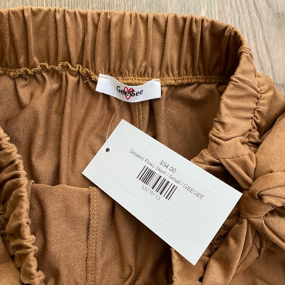 Camel Wrap Skirt - Picture 2 of 3